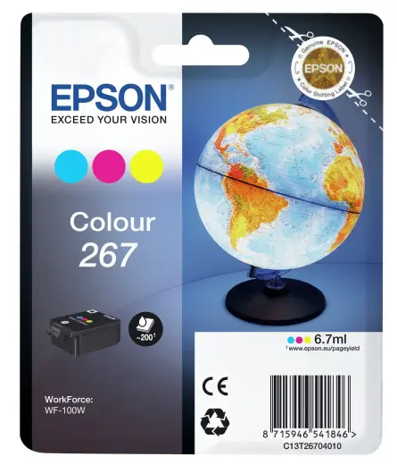 Tindikassett Epson 267 C13T26704010 kolmevärviline