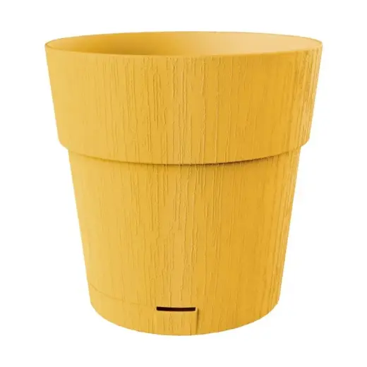 Puķu pods ar paliktni Ethica Ø40x39cm sinepju dzeltens