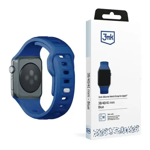 3mk Protection smartwatch strap for Apple Watch (38/40/41 mm) | Silicone | blue