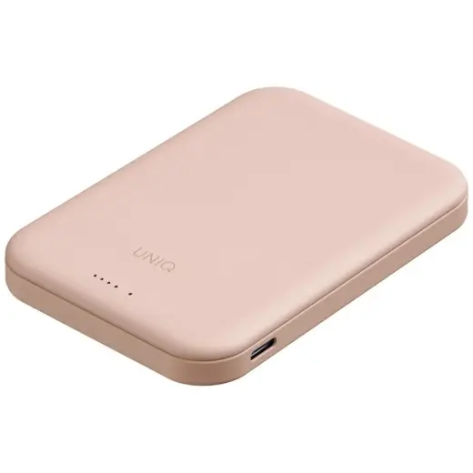 Uniq Lyden Lexa Magnetic väline akupank (powerbank) | 5 000 mAh | PD | USB-C, MagSafe | roosa