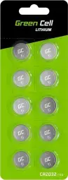 Baterijas Green Cell Blister 10x Lithium CR2032