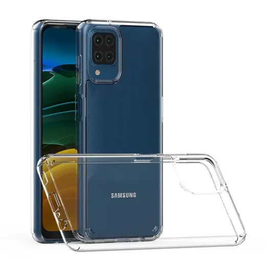 Clear 2 mm telefono dėklas Samsung Galaxy A12 (A125) skaidrus