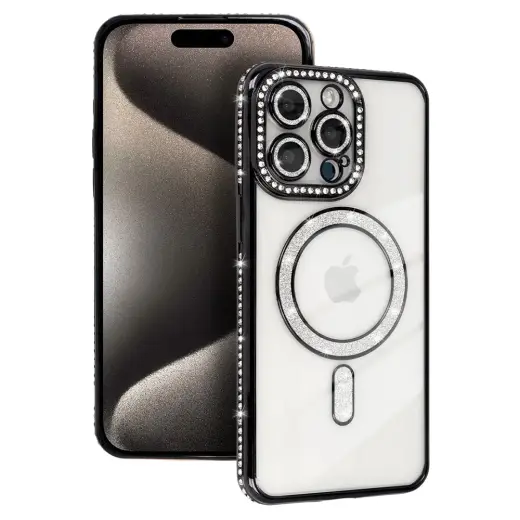 Bling Magsafe Case for Xiaomi Redmi Note 15 4G black