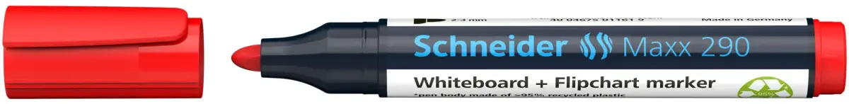 Marķieris tāfelei SCHNEIDER MAXX 290, konisks, sarkans