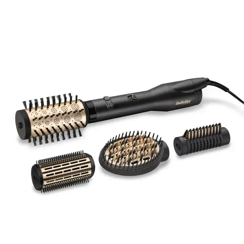 BaByliss Rotating Hot Air Brush (AS970E) Big Hair Lustre black gold