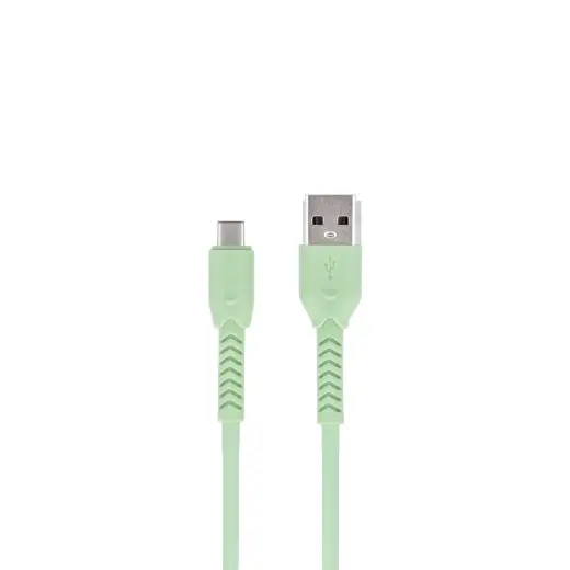 Maxlife MXUC-04 datu pārraides un uzlādes vads | USB-A uz USB-C | 15W | 1m | zaļš