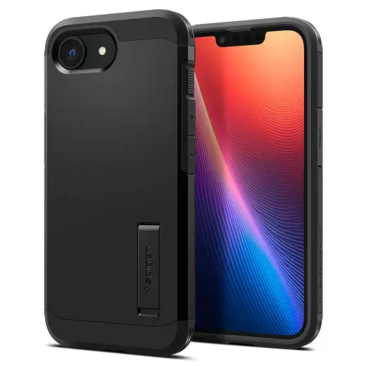 Spigen Tough Armor telefona maciņš priekš iPhone SE 4 (2025) melns