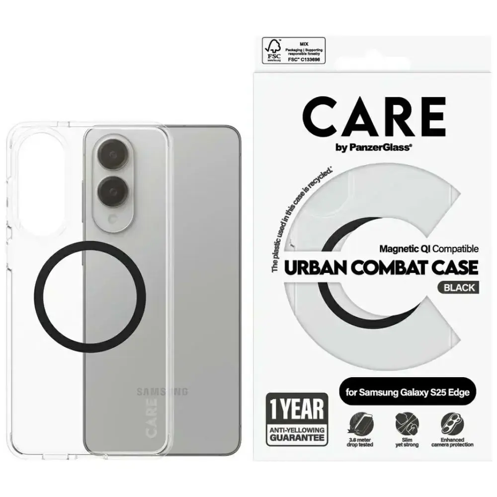 PanzerGlass telefona maciņš Samsung Galaxy S25 Edge caurspīdīgs