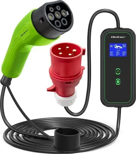 Qoltec Mobile EV Charger 2-in-1 Type2  7kW  230V  CEE 5 PIN