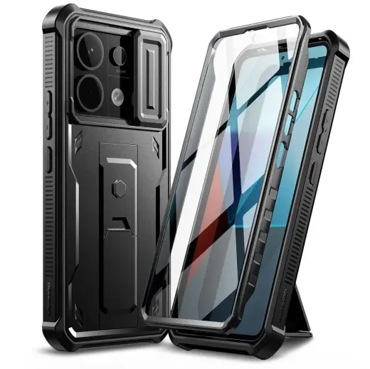 Tech-Protect Kevlar Cam+ case for Xiaomi Redmi Note 13 Pro 5G | Poco X6 5G - black