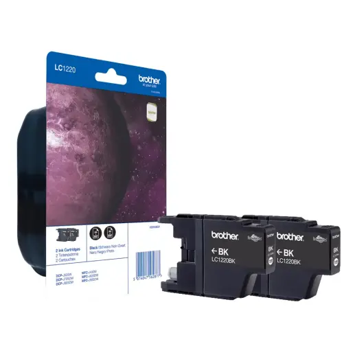 Brother LC1220BKBP2 ink cartridge 2 pc(s) Original Black