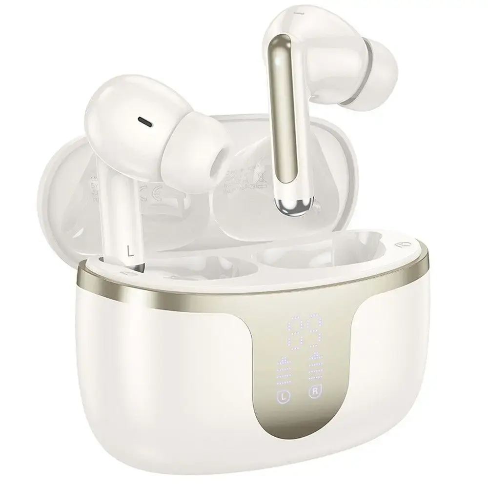 Wireless earphones Hoco TWS EQ10 milky white