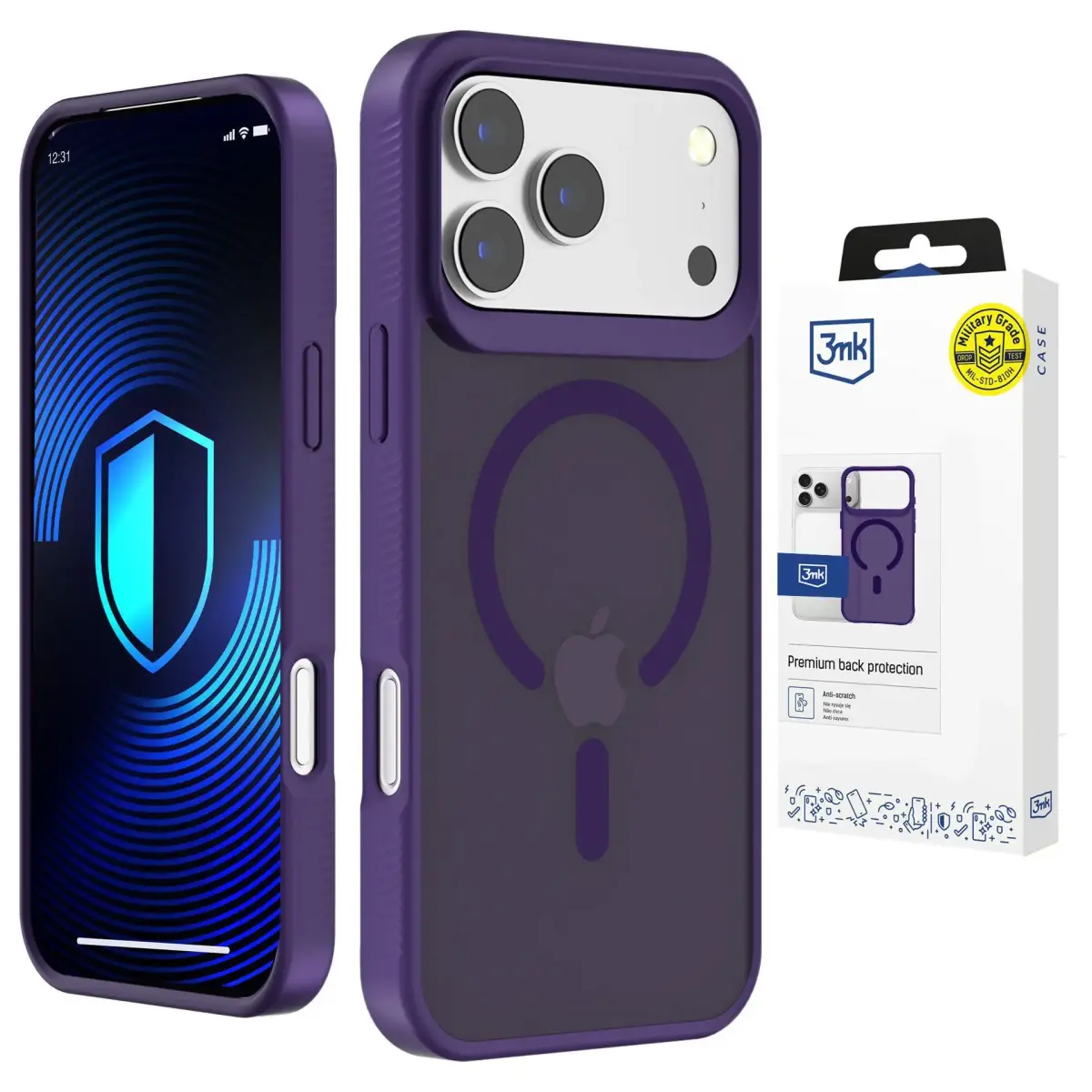 3mk Smoke MagCase maciņš ar MagSafe atbalstu telefonam iPhone 17 Pro Max violets