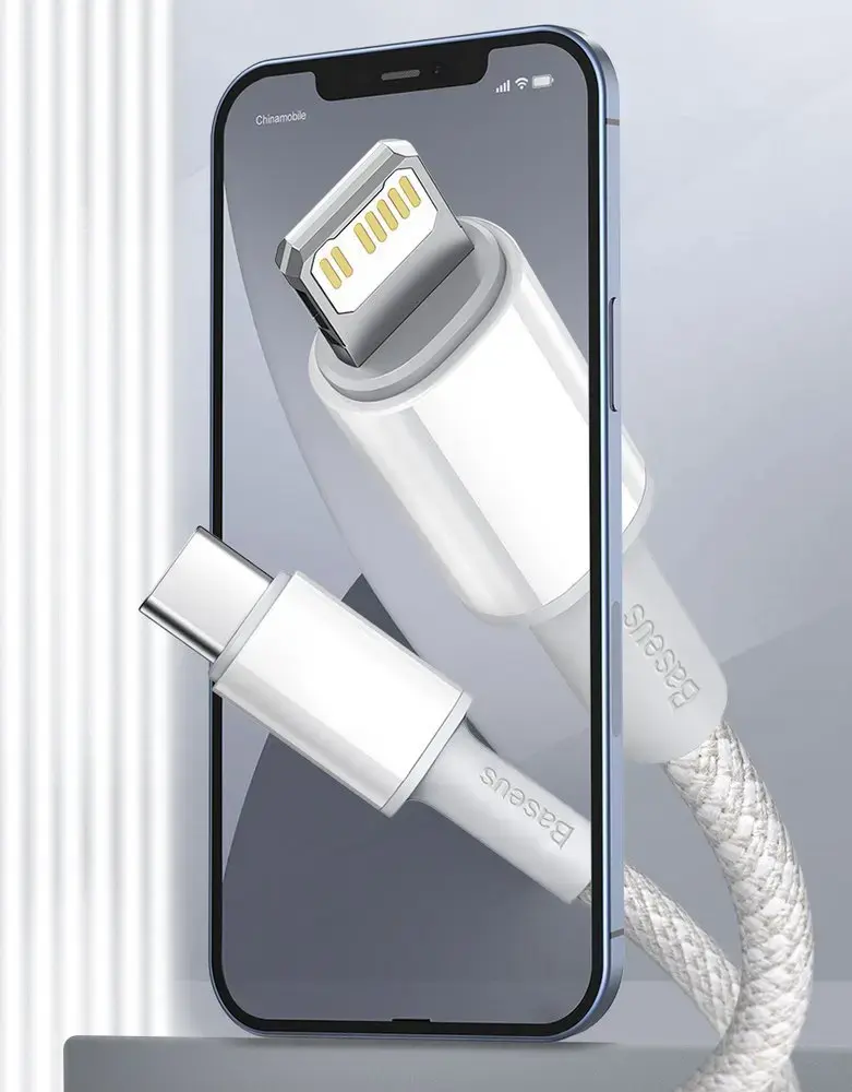 Baseus High Density провод для передачи данных и зарядки | USB-C на Lightning | 20W | 2m | черный