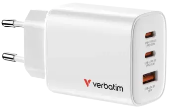 Verbatim Essentials tīkla lādētājs | 65W | GaN | USB-C | balts