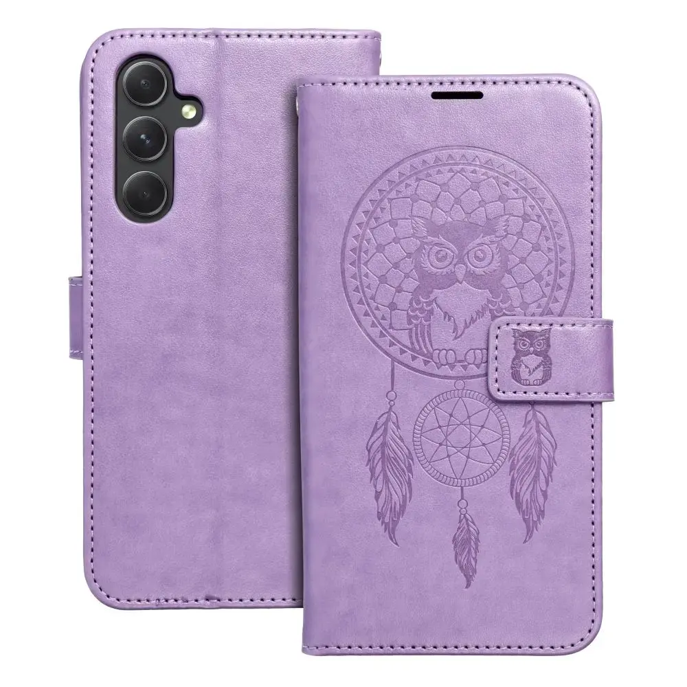 MEZZO dreamcatcher grāmatveida maciņš telefonam Samsung Galaxy A54 5G (A546) violets