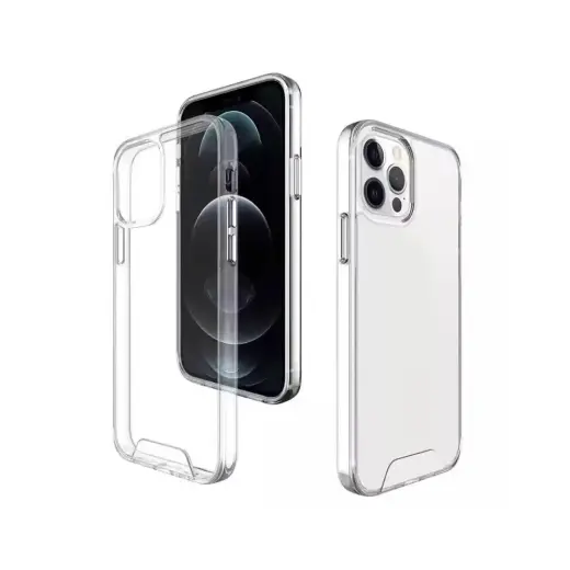 Hybrid Crystal case for iPhone 13 Pro 6,1" transparent big hole
