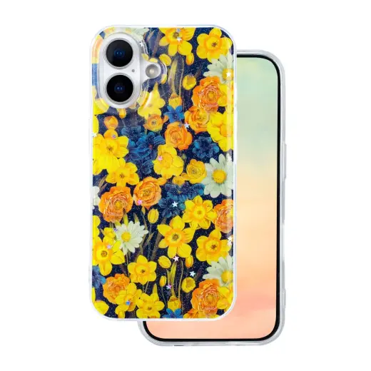Glow Glam phone case for iPhone 17 orange