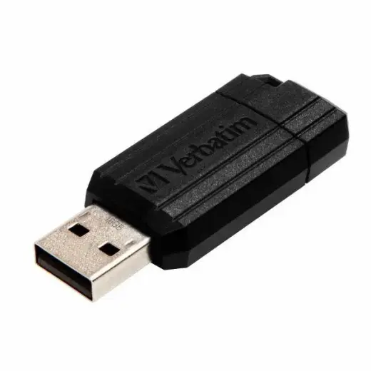 Verbatim USB-A 2.0 PinStripe Flash Drive 16GB black 49063