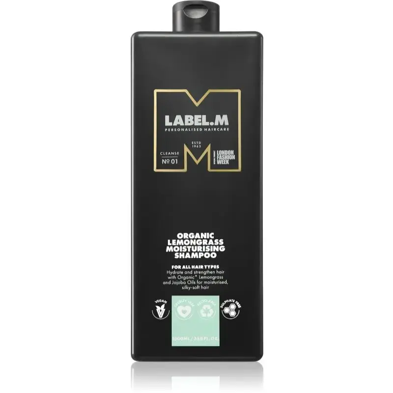 Label.m Lemongrass Moisturising Shampoo Moisturising Shampoo with Lemon and Lemongrass 1000 Ml