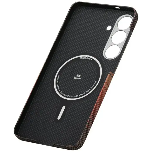 Case PITAKA Moonrise Tactile Woven MagSafe for Samsung Galaxy S25 sunset Photo
