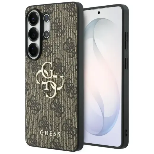 Guess 4G Big Metal Logo maciņš telefonam Samsung Galaxy S26 Ultra (S948) brūns