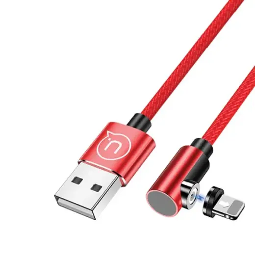 USAMS SJ444 провод для передачи данных и зарядки | USB-A на Lightning | 10.5W | 1m | красный