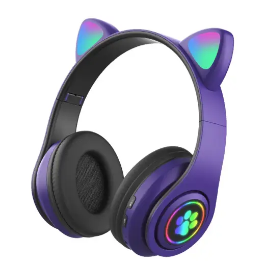 Goodbuy Paws wireless headsets for kids | bluetooth 5.0 purple