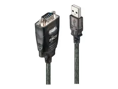 Lindy USB RS232 Converter w| COM Port Retention - serial adapter - USB