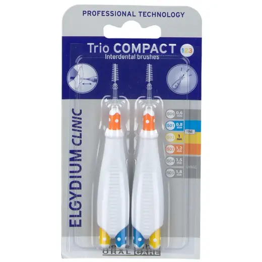 Set Duo, Elgydium, Interdental Brush, Multi-Color, 2 pcs