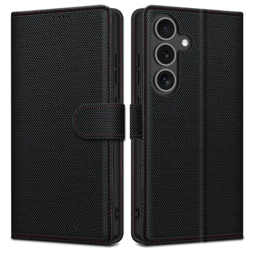 TECH-PROTECT WALLET RS GALAXY S25 BLACK|RED