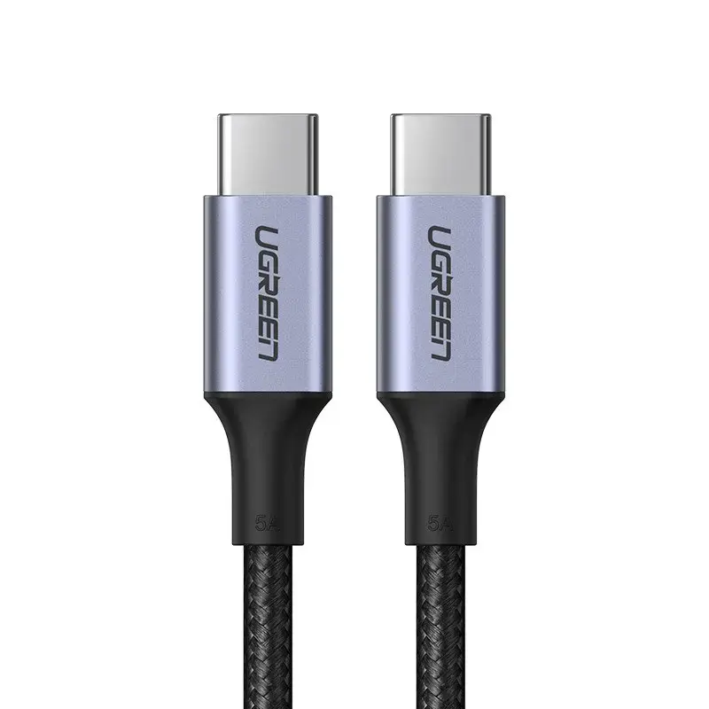 Ugreen data transfer and charging cable | USB-C to USB-C | 100W | 1m | gray
