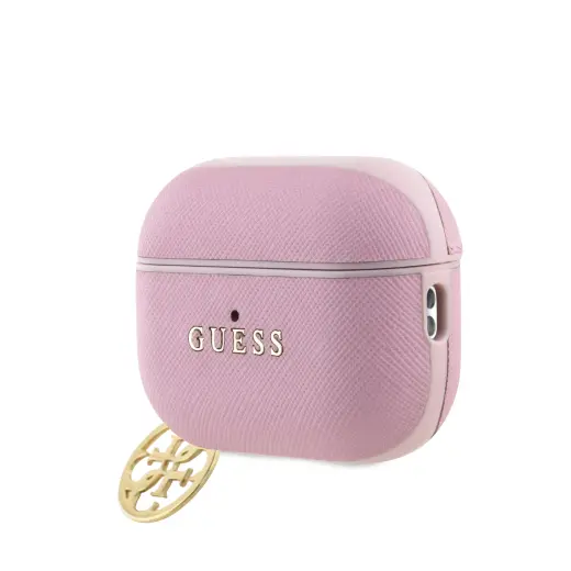 Guess Saffiano 4G Charm Case for AirPods Pro 2 Pink
