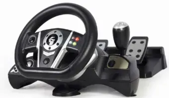 Gembird Vibration Racing Wheel with Pedals (PC| PS3| PS4| SWITCH)