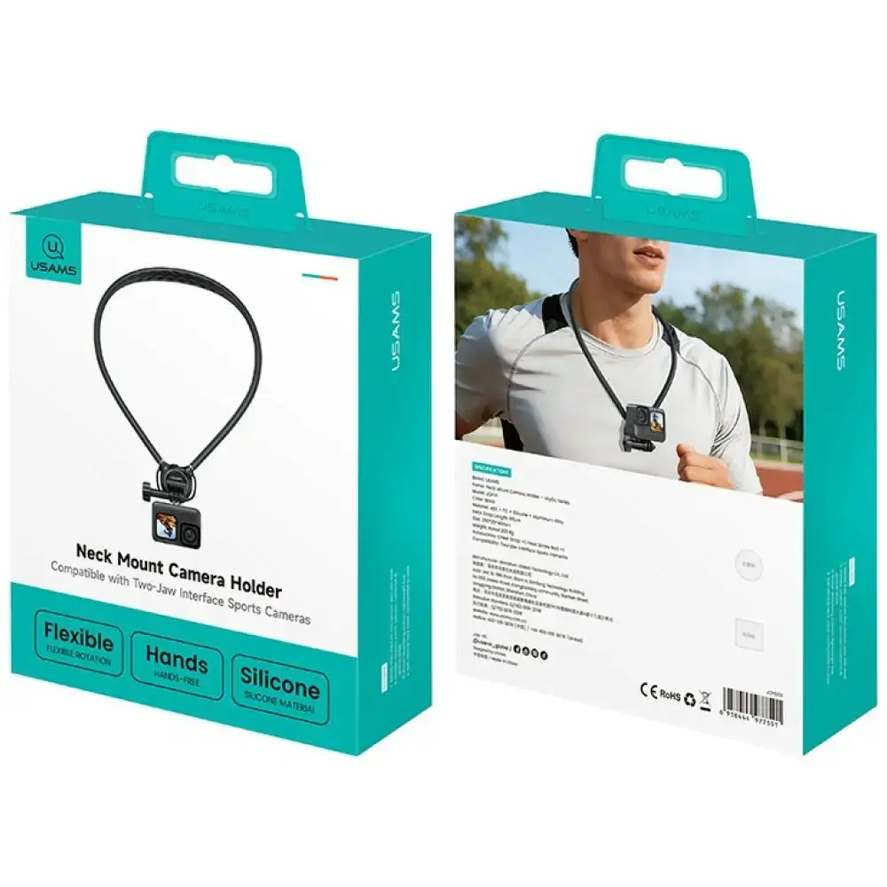 Neck Mount for sport camera USAMS JoyGo Joy01 black