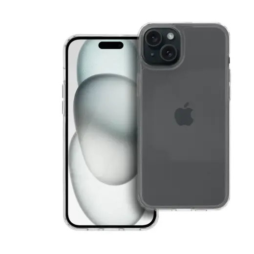 SUPER CLEAR HYBRID telefono dėklas iPhone 15 Plus skaidrus
