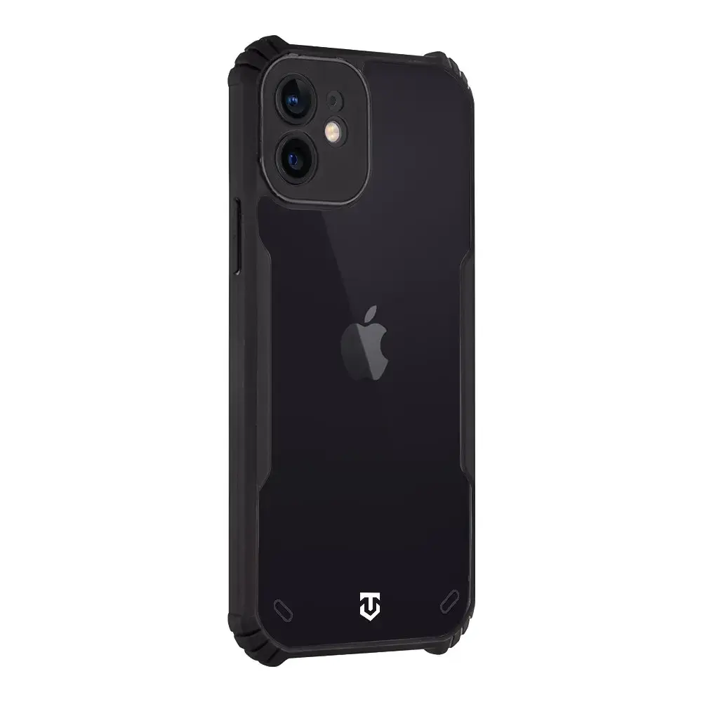 Tactical Quantum Stealth Cover for Apple iPhone 12 Clear|Black