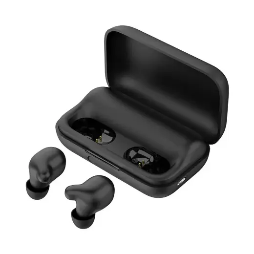 Haylou T15 Airpods Bluetooth 5.0 наушники с микрофоном (MMEF2ZM|A) черные