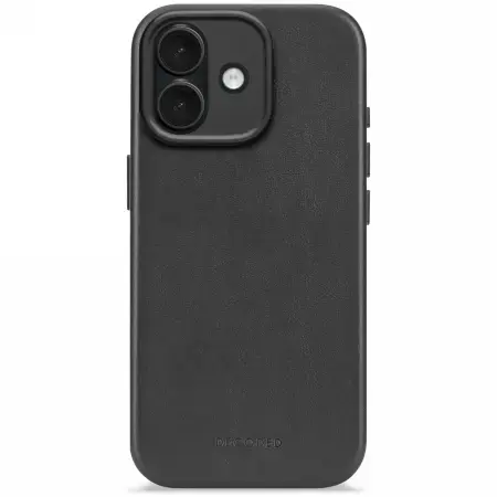 Decoded Leather Backcover MagSafe case for iPhone 17 - black