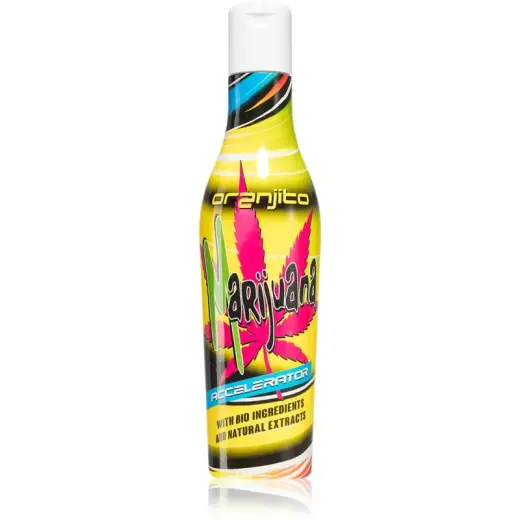Oranjito Marijuana Sunbed Sunscreen Lotion with Organic Ingredients and Tan Accelerator 200 Ml