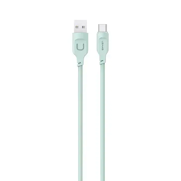 USAMS Lithe Series SJ568USB04 datu pārraides un uzlādes vads | USB-C | 36W | 1.2m | zaļš