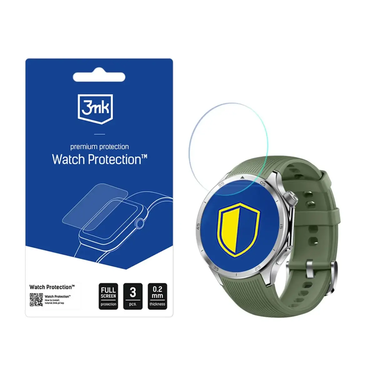 Hybrid Glass 3mk Watch Protection FlexibleGlass for OnePlus Watch 3
