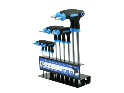 T-tüüpi 10-osaline Torx kruvikeerajate komplekt T9-T50