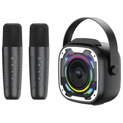 Blavec Portable Bluetooth Speaker WS-08 Karaoke Idol - 8W with 2 microphones (WS08-2MB) black