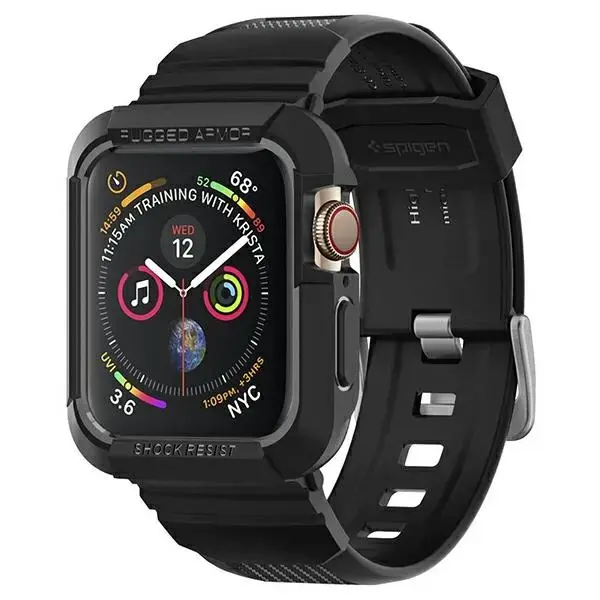 Spigen Rugged Armor Pro band for Apple Watch Series 4 |5 | 6 | SE 44 mm black