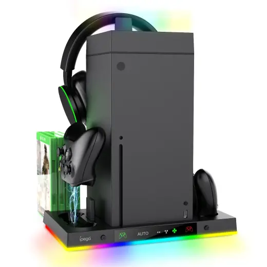 iPega XBX024S Multifunctional Charging RGB Stand with Cooling for Xbox (Damaged  Package)