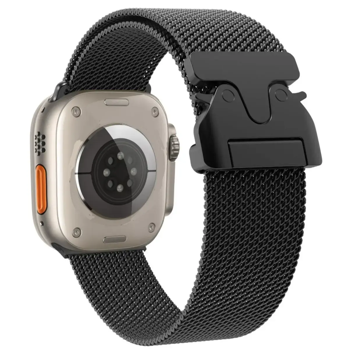 Titanium Milanese Loop Bracelet 42|44|45|46|49 mm - Black