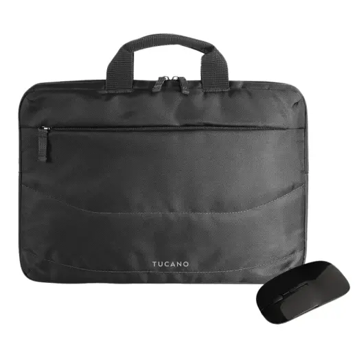 Tucano Borsa Idea set: 15.6" laptop bag + mouse blue