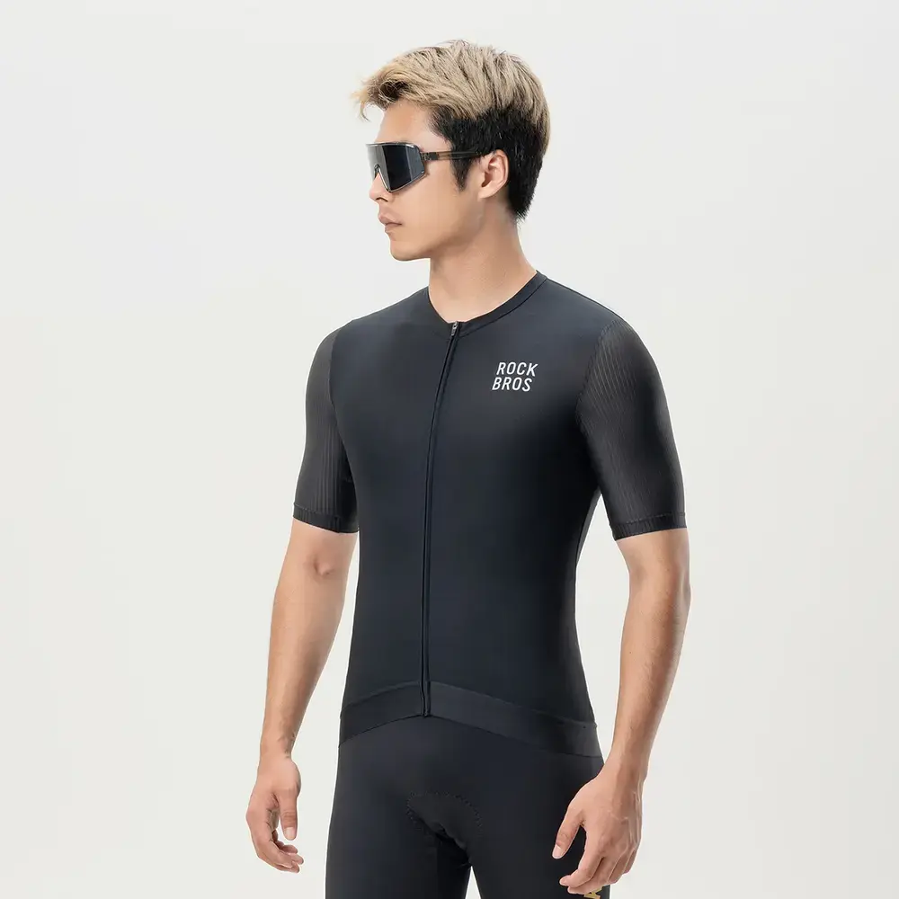 Rockbros 15200025 Short Sleeve Cycling Jersey Size XL - Black