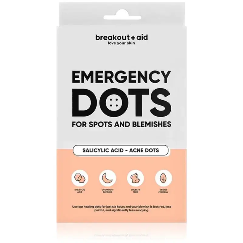 Breakout+aid Acne Patch with Salicylic Acid Emergency Dots 72 Pieces